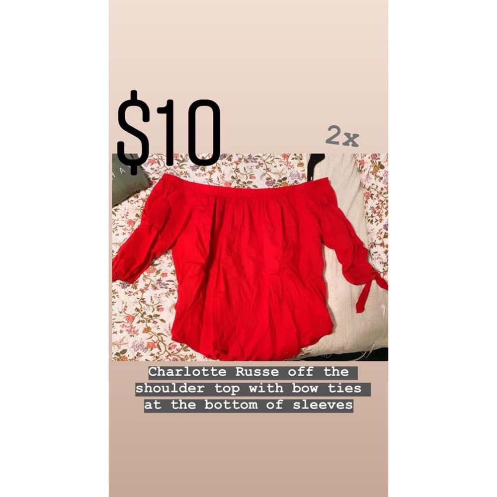Off the Shoulder top, charlotte russe
